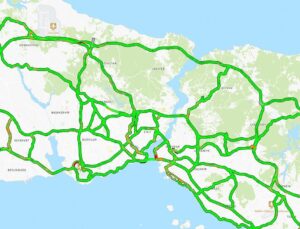 İstanbul trafiği ‘bayram’ etti