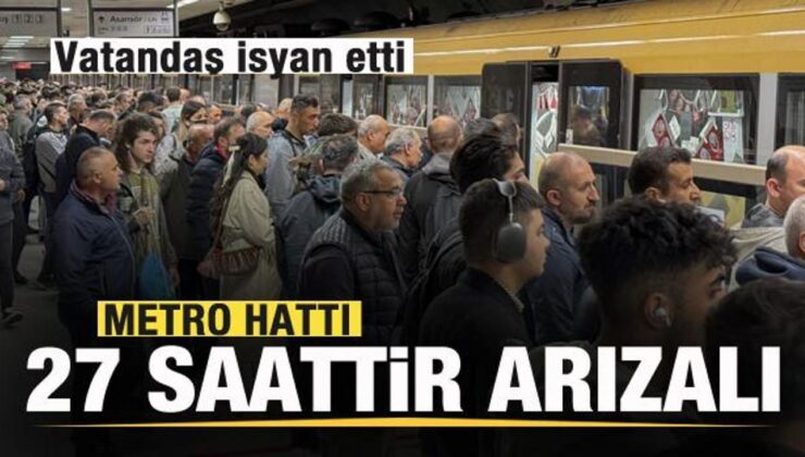 İstanbul’da Metro Hattındaki arıza 27 saattir giderilemedi