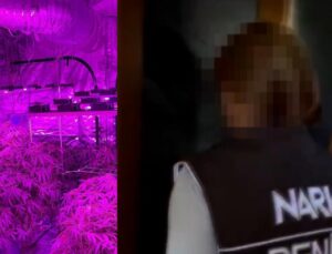 Kapıyı açan narkotik polisi bu manzara karşıladı: Mor bir ışık…