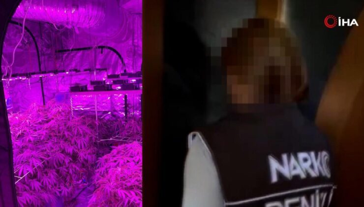 Kapıyı açan narkotik polisi bu manzara karşıladı: Mor bir ışık…