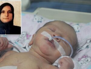 Kazada ölen annesinden sezaryenle alınan bebekten iyi haber
