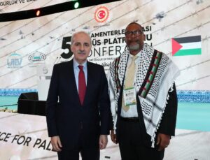 Kurtulmuş, Nelson Mandela’nın torunuyla görüştü