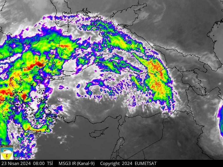 Son uydu görüntüleri (Renkliliği artırılmış) - MGM