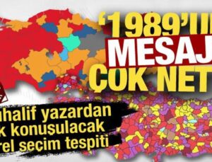 Muhalif yazardan çok konuşulacak yerel seçim tespiti