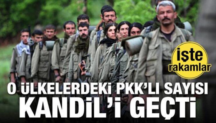 O ülkelerdeki PKK’lı sayıları Kandil’i geçti! İşte rakamlar