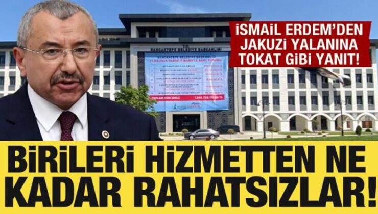 Sancaktepe Belediyesi’ndeki jakuzi yalanına İsmail Erdem’den tokat gibi cevap!