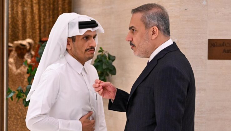 Son dakika haberi Bakan Fidan, Katarlı mevkidaşıyla bir araya geldi