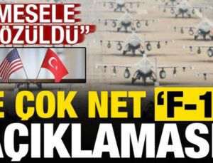 Son dakika: Ve çok net ‘F-16’ açıklaması geldi: Mesele çözüldü!