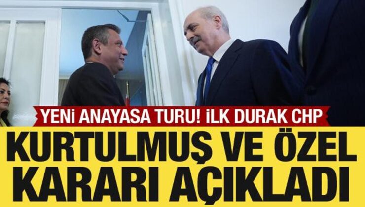 TBMM Başkanı Kurtulmuş ve Özgür Özel’den yeni anayasa açıklaması