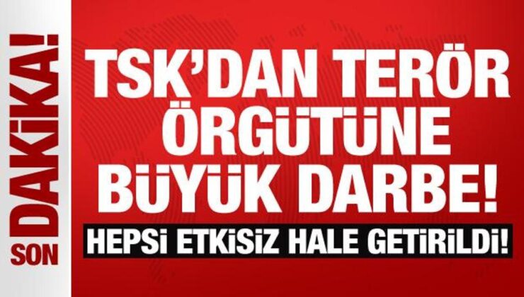 TSK’dan terör örgütüne büyük darbe: 19 terörist etkisiz hale getirildi!