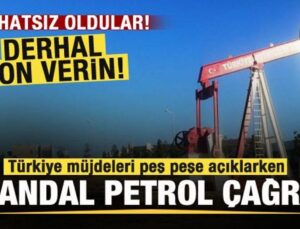 Türkiye müjdeleri peş peşe açıklarken skandal petrol bildirisi! Rahatsız oldular