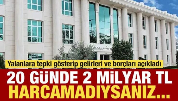 Yalanlara tepki gösterip borçları açıkladı! 20 günde 2 milyar TL harcamadıysanız…