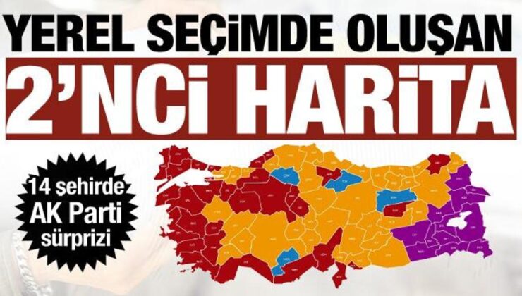 Yerel seçimin 2’nci haritası! AK Parti kaybettiği 14 şehirde yine söz sahibi olacak