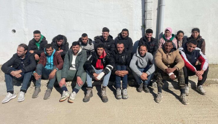 17 kaçak göçmen yakalandı