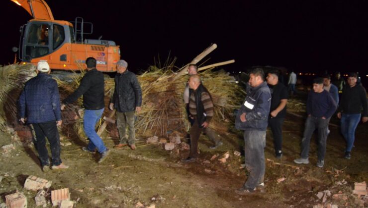 Aksaray’da kerpiçten yapılan ağıl çöktü: 50 hayvan öldü