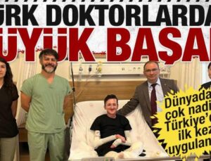 ‘Ayağın kesilmeli’ denilmişti! Türkiye’de ilk olan tedavi ile artık yürüyebilecek