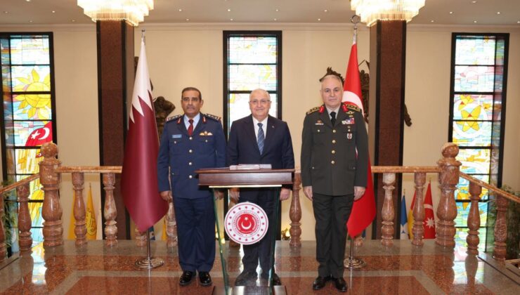 Bakan Güler, Katar Genelkurmay Başkanı’nı kabul etti