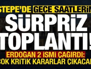 Beştepe’de gece saatlerinde sürpriz zirve! Erdoğan 2 ismi çağırdı: Kritik kararlar çıkacak