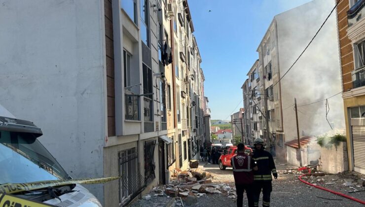 Çorlu’da apartman dairesinde patlama: 1 ağır yaralı