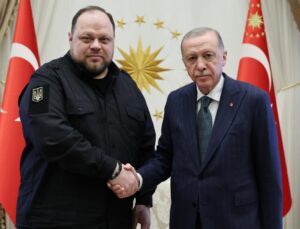 Cumhurbaşkanı Erdoğan, Ukrayna Meclis Başkanı Stefanchuk’u kabul etti