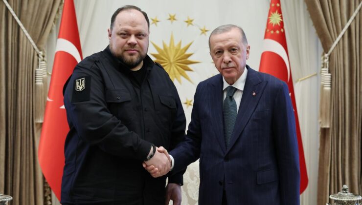 Cumhurbaşkanı Erdoğan, Ukrayna Meclis Başkanı Stefanchuk’u kabul etti