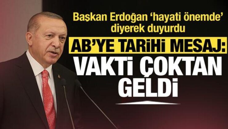 Cumhurbaşkanı Erdoğan’dan Avrupa Günü mesajı: Her alanda vakit çoktan geldi