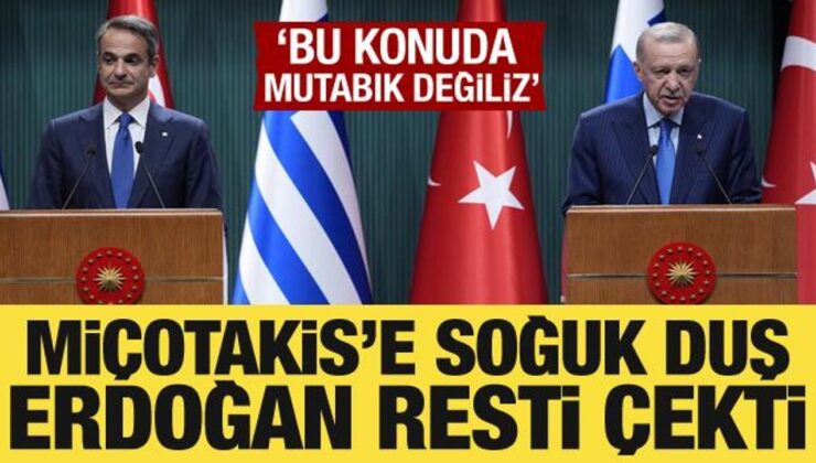Cumhurbaşkanı Erdoğan’dan Miçotakis’e Hamas resti!