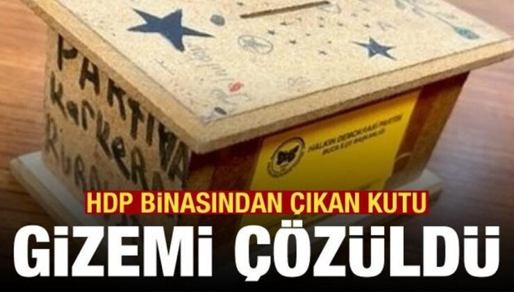 HDP binasından PKK’ya bağış kutusu çıktı