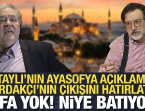 İlber Ortaylı Ayasofya’ya ‘gudubet’ demişti: Murat Bardakçı’dan ‘niye batıyor’ tepkisi
