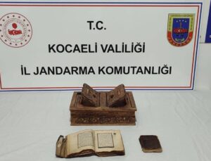 Kocaeli’de 14’üncü yüzyıla ait Kur’an-ı Kerim ele geçirildi