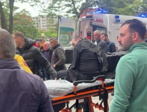 Kolunu kaptırdığı kıyma makinesiyle birlikte hastaneye kaldırıldı