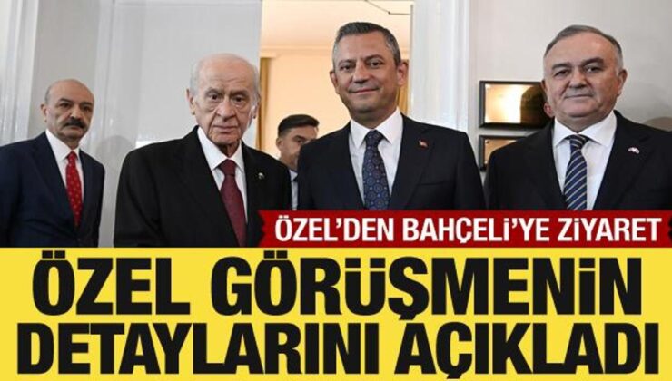 Özgür Özel-Bahçeli görüşmesi sona erdi: Özel, görüşmenin detaylarını açıkladı
