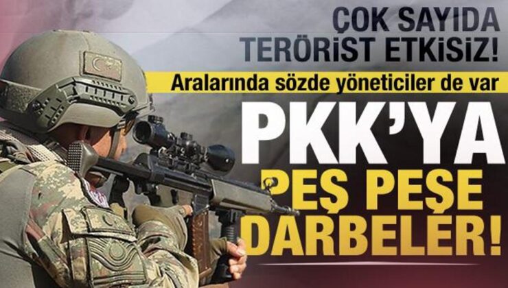 PKK’ya peş peşe darbeler! 23 PKK’lı terörist etkisiz hale getirildi