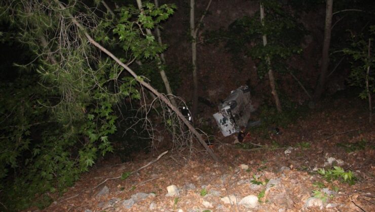 Polisten kaçıyorlardı, uçurumdan yuvarlandılar
