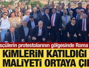 Protestoların gölgesinde İmamoğlu’ndan 45 gazeteci ile Roma gezisi!