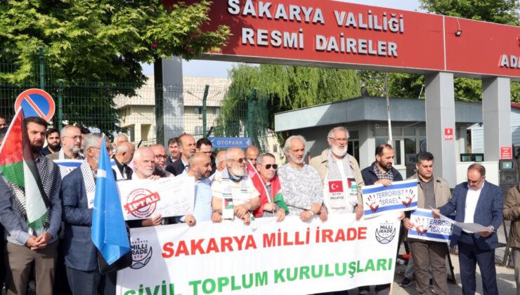 Sakarya’da STK’lardan İsrail çağrısı: 1949 tarihli Bakanlar Kurulu kararı iptal edilsin