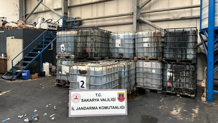 Sakarya’da 220 ton kaçak akaryakıt ele geçirildi