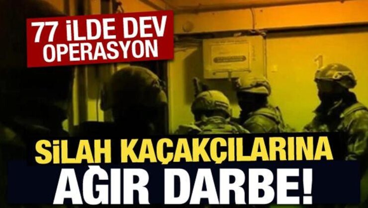 Son Dakika… 77 ilde dev operasyon: Silah kaçakçılarına ağır darbe!