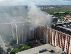 Trakya Üniversitesi Tıp Fakültesi Hastanesi’nde yangın