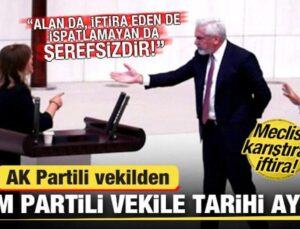 AK Partili Ensarioğlu’ndan DEM Partili vekile tarihi ayar: Alan da şerefsizdir, veren de!