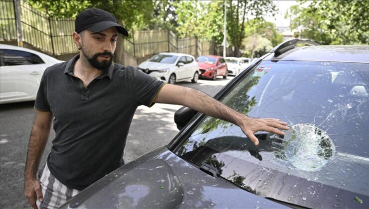 Ankara’da cam şişe fırlatan kişi mahallede tehlike oluşturuyor