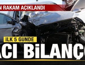 Bakan Yerlikaya son rakamı duyurdu! İlk 5 günde acı bilanço