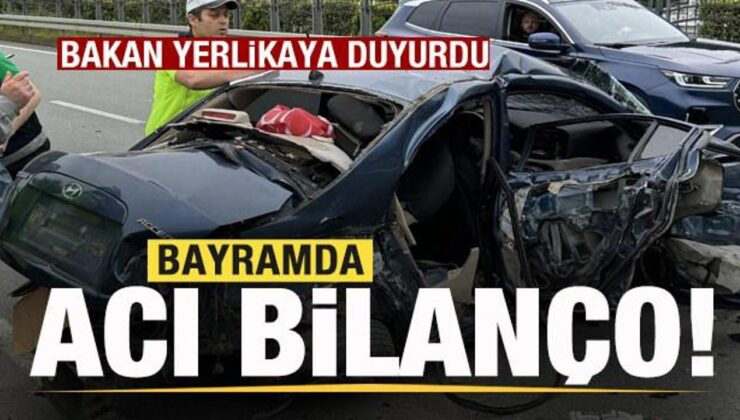 Bayramda acı bilanço! Bakan Yerlikaya duyurdu
