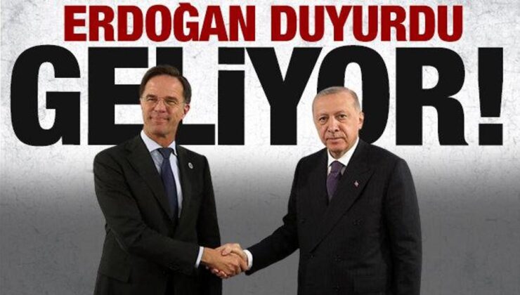 Erdoğan NATO Genel Sekreteri Rutte ile görüştü