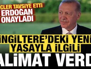 Gençler tavsiye etti, Erdoğan, İngiltere’deki yasayla ilgili ‘çalışalım’ talimatı verdi!