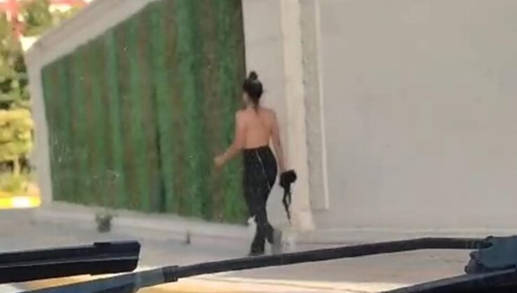 Mardin’de bir kadın sokakta üstsüz gezdi