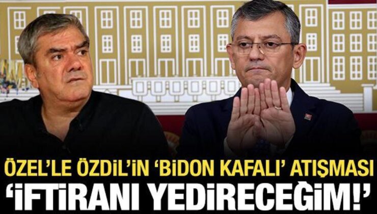 Özel ile Özdil arasında ‘bidon kafalı’ atışması: Bu iftiranı sana yedireceğim