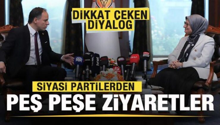 Siyasi partilerden AK Parti’ye peş peşe ziyaretler! Dikkat çeken diyalog