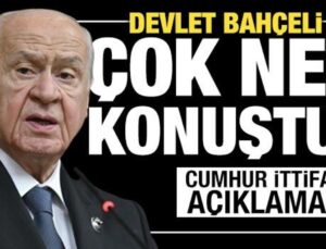 Son dakika: Devlet Bahçeli’den ‘Cumhur İttifakı’ açıklaması: Çok net mesaj verdi