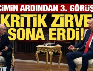 Son dakika: Erdoğan-Bahçeli görüşmesi sona erdi